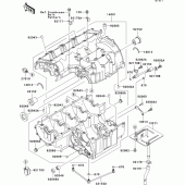 Схема вузла: Картер двигуна для Kawasaki ZX900 Ninja ZX-9R