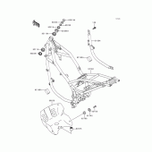 Схема узла: Рама для Kawasaki KLE500