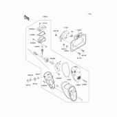 Схема вузла: Taillight(s) для Kawasaki VN800 Vulcan 800 Drifter