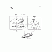 Схема вузла: Сидіння для Kawasaki ZX1000 Z1000SX ABS
