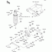 Схема вузла: Suspension для Kawasaki ZR1000 Z1000