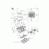 Схема вузла: Головка циліндра для Kawasaki KLE250 Versys-X 250 ABS