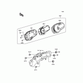 Схема вузла: Meter(s) для Kawasaki ZX636 Ninja ZX-6R ABS