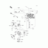 Схема вузла: Throttle(b6f/b7f) для Kawasaki VN900 VN900 Classic