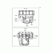 Схема вузла: Болти картера двигуна для Kawasaki ZR800 Z800 ABS