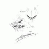 Схема вузла: Decals(cdf) для Kawasaki KLX110 KLX110