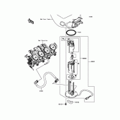 Схема узла: Топливный насос для Kawasaki ZX636 Ninja ZX-6R