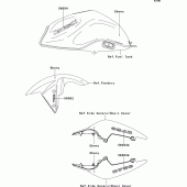 Схема вузла: Decals(ebony)(mbf) для Kawasaki ZR750 Z750 ABS