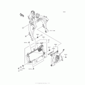 Схема узла: Радиатор для Kawasaki ER650 Z650