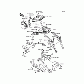 Схема узла: Заднее крыло для Kawasaki ZX1000 Z1000SX