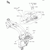 Схема вузла: Battery case для Kawasaki ZR1000 Z1000