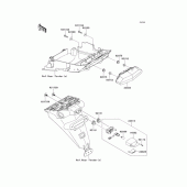 Схема вузла: Задній ліхтар (Стоп сигнал) для Kawasaki ZR1200 ZRX1200 DAEG