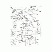 Схема вузла: Електроустаткування для Kawasaki KZ1000 Police