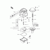 Схема вузла: Карбюратор parts(1/2) для Kawasaki KLE500