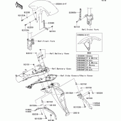 Схема вузла: Крило для Kawasaki ZR750 Z750 ABS