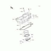 Схема вузла: Циліндр & Поршень для Kawasaki ER650 ER-6N ABS