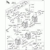 Схема узла: Карбюратор(1/3) для Kawasaki ZX750 ZXR750