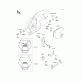 Схема вузла: Headlight(s) для Kawasaki KLX250 KLX250R