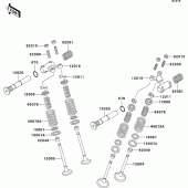 Схема вузла: Клапан для Kawasaki EX500 EX500