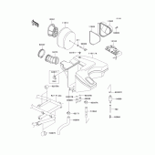 Схема узла: Воздушный фильтр для Kawasaki KL650 KLR650