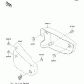 Схема вузла: Side covers для Kawasaki VN1500 VN1500 Drifter