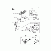Схема вузла: Кермо & Пульт управління рульовий для Kawasaki ZX636 Ninja ZX-6R ABS 30th Anniversary Edition