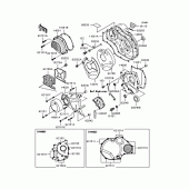 Схема узла: Крышка двигателя для Kawasaki ZR1200 ZRX1200R
