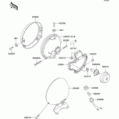 Схема вузла: Headlight(s) для Kawasaki VN800 Vulcan 800 Classic