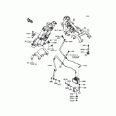 Схема вузла: Brake Piping для Kawasaki EX300 Ninja 300 ABS
