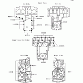 Схема вузла: Болти картера двигуна для Kawasaki ZR550 Zephyr