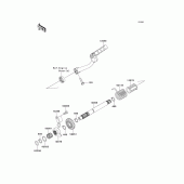 Схема вузла: Kickstarter mechanism для Kawasaki KLX110 KLX110