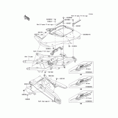Схема вузла: Side covers/chain cover(zx900-f2h) для Kawasaki ZX900 Ninja ZX-9R