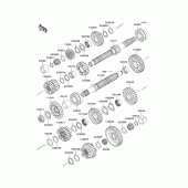 Схема вузла: Трансмісія для Kawasaki KLZ1000 Versys 1000