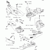 Схема вузла: Fuel injection для Kawasaki ZR750 Z750 ABS