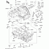 Схема вузла: Картер двигуна для Kawasaki ZX750 ZXR750R