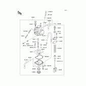 Схема вузла: Карбюратор для Kawasaki KX100