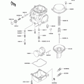 Схема узла: Карбюратор parts(1/2) для Kawasaki EL250 Eliminator 250