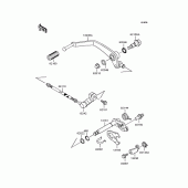 Схема вузла: Перемикач передач для Kawasaki VN400 Vulcan Classic