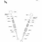 Схема узла: Клапан(ы) для Kawasaki ZX1200 Ninja ZX-12R