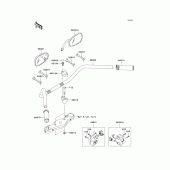 Схема узла: Руль & Пульт управления рулевой для Kawasaki VN1600 Vulcan 1600 Classic
