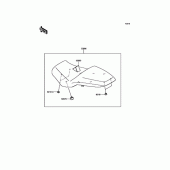 Схема вузла: Сидіння для Kawasaki KLE250 Versys-X 250 ABS