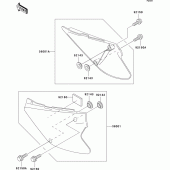 Схема вузла: Side covers для Kawasaki KX85 KX85