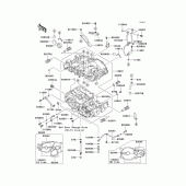 Схема узла: Картер двигателя для Kawasaki EX500 Ninja 500R