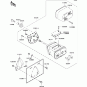 Схема вузла: Taillight(s) для Kawasaki VN800 Vulcan 800 Classic
