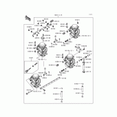 Схема узла: Карбюратор(1/2) для Kawasaki ZX600 Ninja ZX-6