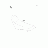 Схема узла: Сиденье для Kawasaki KLX300R