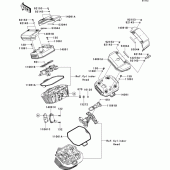 Схема узла: Клапанная крышка для Kawasaki VN1700 VN1700 Classic ABS