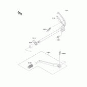 Схема вузла: Перемикач передач для Kawasaki EL250 Eliminator 250