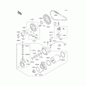 Схема вузла: Starter motor для Kawasaki EN500 Vulcan 500 LTD