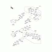 Схема вузла: Поворотники для Kawasaki EX500 GPZ500